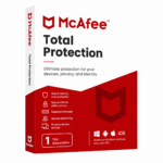 McAfee Total Protection, antivirus licence for 10 devices