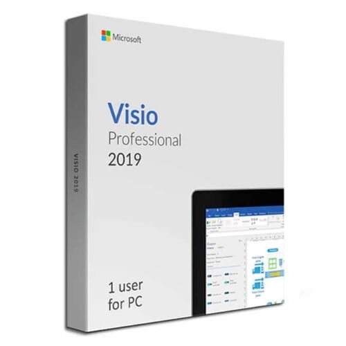 Microsoft Visio Professional 2019, diagramming software licence