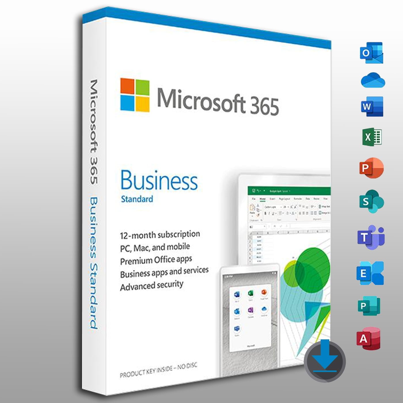 Microsoft Office 365 Business Standard 5-PC/MAC 1 year - Instant ...