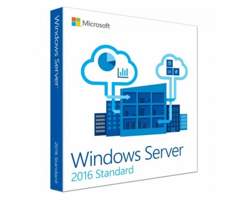 Windows Server 2016 Standard, server licence with 5 user CALs