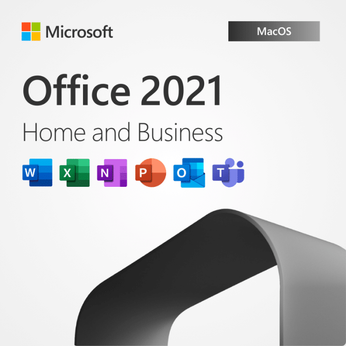 Microsoft Office 2021 home & business for Mac- one time purchase