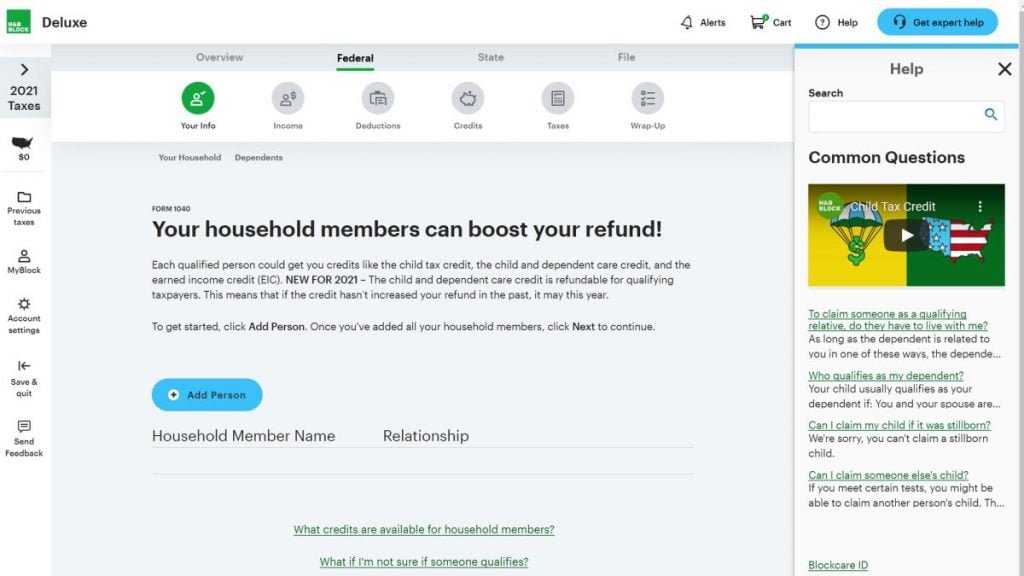 Review of H&amp;R Block&#8217;s 2022 tax year software, Instant software Key