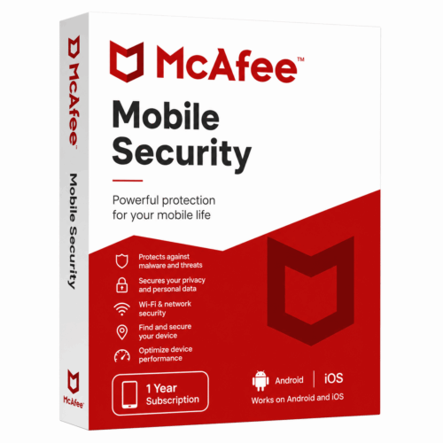 McAfee Mobile Security, mobile antivirus licence