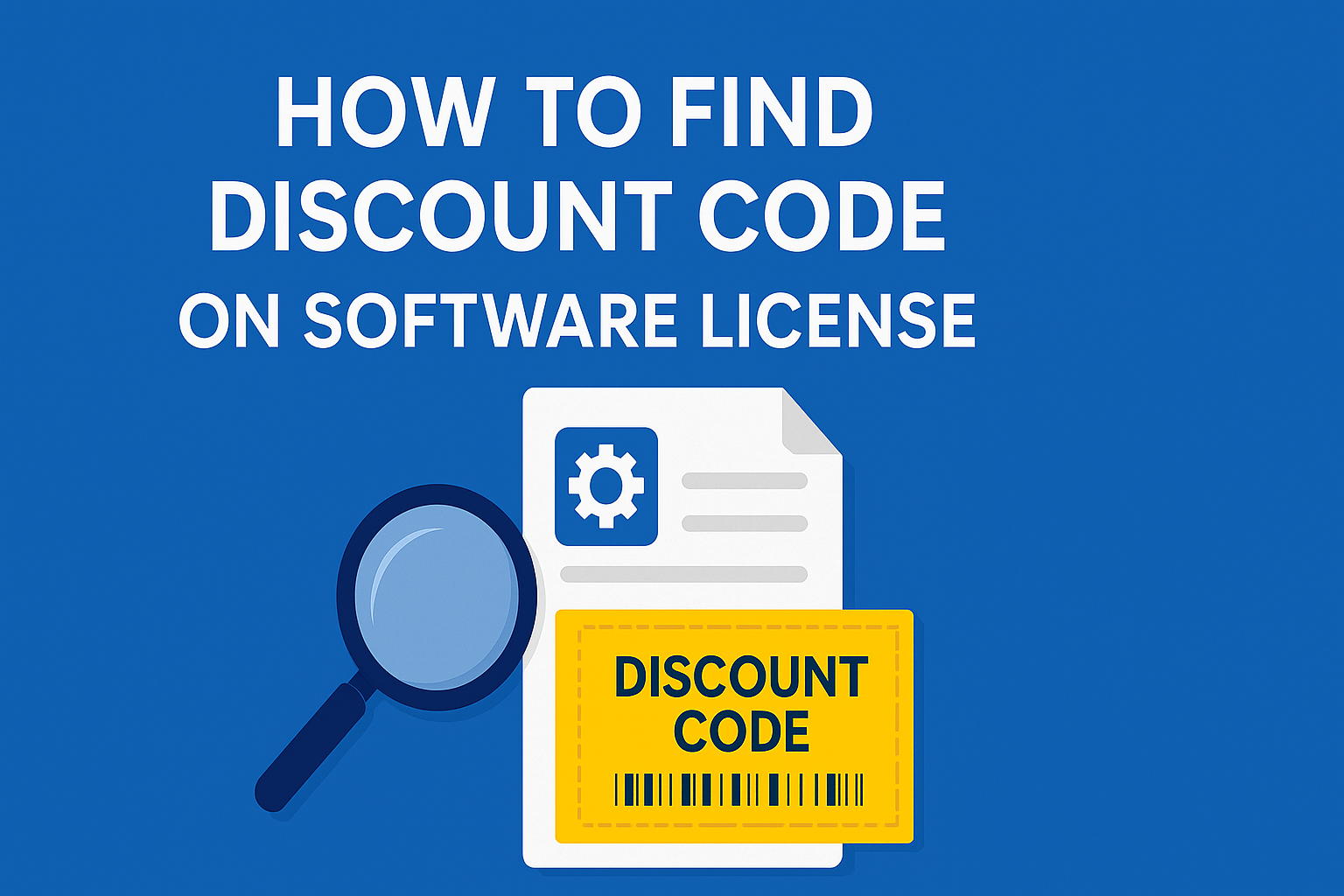 How to find Discount code on software license