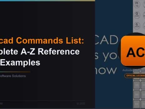 AutoCAD Commands List: Complete A-Z Reference With Examples