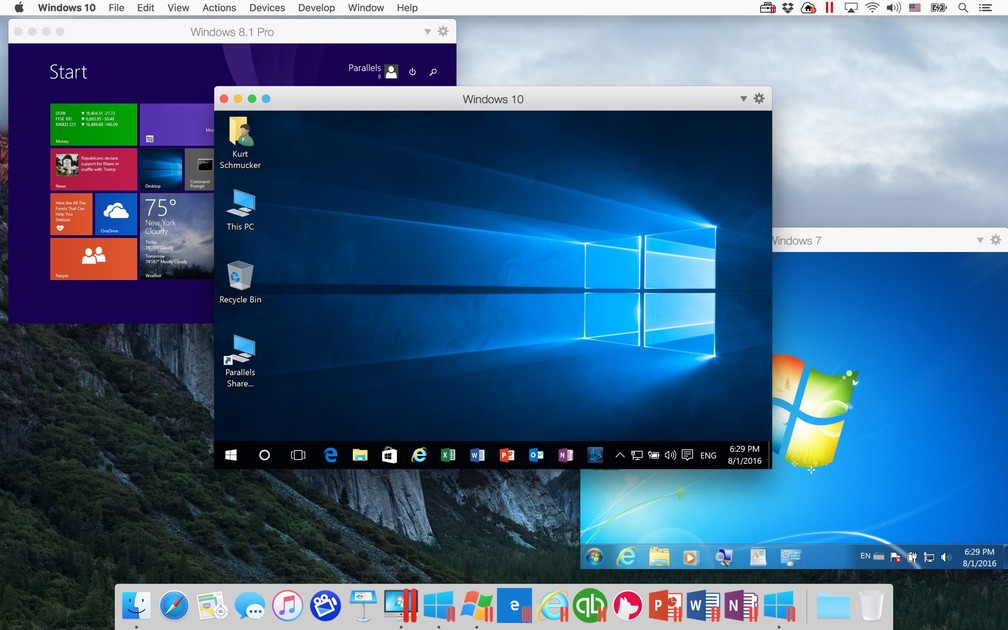 Windows installation process on Mac virtualization software
